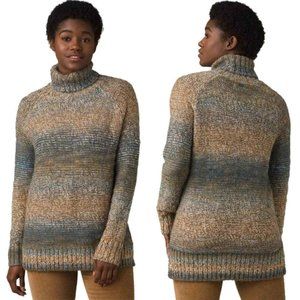 Prana Autum Rein Wool Blend Turtleneck Knit Sweater Women's Small